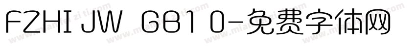 FZHI JW  GB1 0字体转换